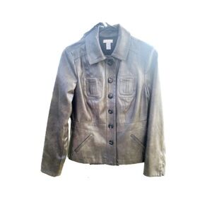 Chico's Women's Gray Faux
Jacket size 0